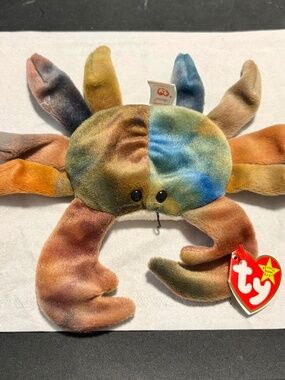 Claude the crab beanie baby
